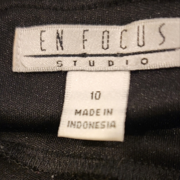 En Focus Studio Black, Sleeveless Bubble Dress Size 10 - Picture 8 of 10